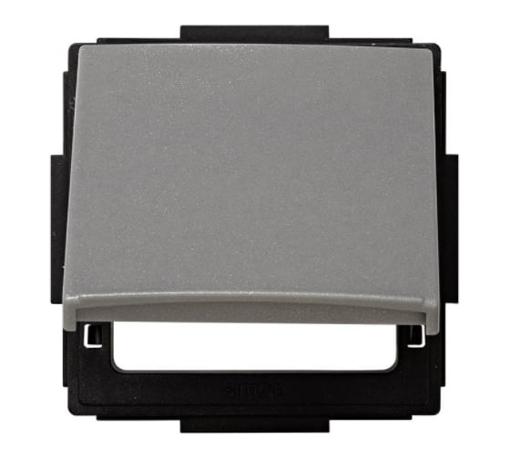 Крышка Simon откидная для розетки механизм S27, IP44, IK07, Scudo, серый 2705092-063 1