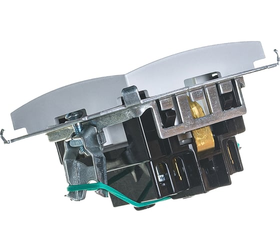 Розетка Simon 2P+E Schuko, 16А, 250В, винтовой зажим, белый 20/200 1591432-030