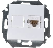 Компьютерная розетка Simon RJ45 кат.5е, белый 20 1591598-030