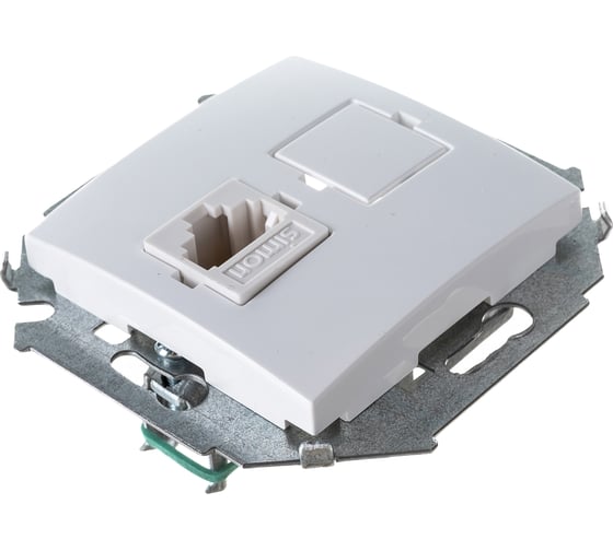 Компьютерная розетка Simon RJ45 кат.5е, белый 20 1591598-030
