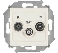 Розетка Simon R-TV-SAT одиночная, винтовой зажим, слоновая кость 1 1591466-031