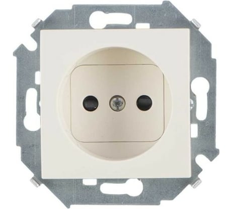 Розетка Simon 2P со шторками, 16А, 250В, винтовой зажим, слоновая кость 20 1591444-031