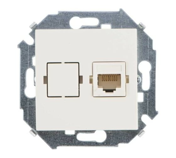 Компьютерная розетка Simon RJ45 кат.5е, слоновая кость 20 1591598-031