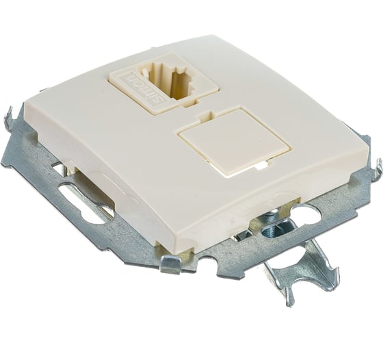 Компьютерная розетка Simon RJ45 кат.5е, слоновая кость 20 1591598-031