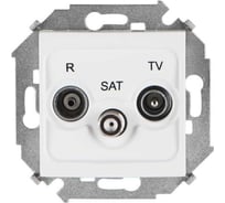 Розетка Simon R-TV-SAT одиночная, винтовой зажим, белый 1 1591466-030