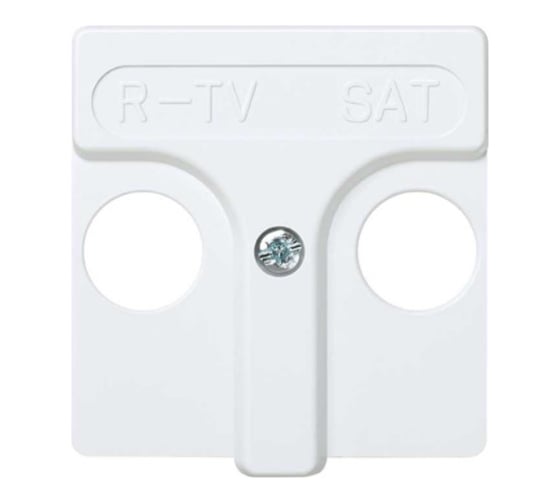 Накладка на телевизионную розетку Simon R-TVSAT, широкий модуль, S27, белый 27097-34