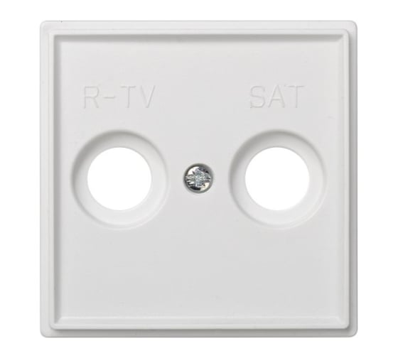 Накладка на телевизионную розетку Simon R-TVSAT, механизм S27, IP44, IK07, Scudo, белый 2705097-030