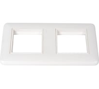 Комплект Simon, рамка 2 поста+суппорт 2 шт, на 2 механизма К45, настенный миниблок, белый KR445-9