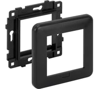 Комплект Simon, рамка+суппорт на 1 механизм К45, настенный миниблок, графит KR245-14