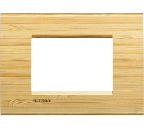 Рамка прямоугольная Legrand Livinglight, 3 модуля, цвет Бамбук LNA4803LBA