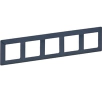 Рамка Legrand Valena LIFE Лазурь 5 постовая универсальная 754095