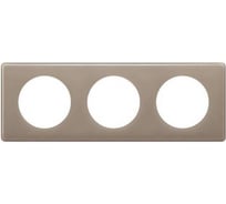Рамка 3постовая Legrand Celiane, цвет кофейный глянец 066613