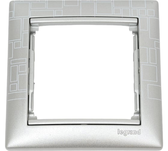 Рамка Legrand Valena 1 пост, алюминий модерн 694356