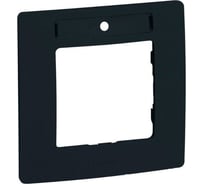 Рамка Legrand Etika 1 пост, с держателем для маркировки, антрацит 672586
