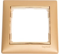 Рамка Legrand Valena 1 пост, матовое золото 694359