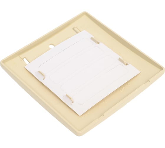 Рамка Legrand Etika 1 пост, с держателем для маркировки, слоновая кость 672516