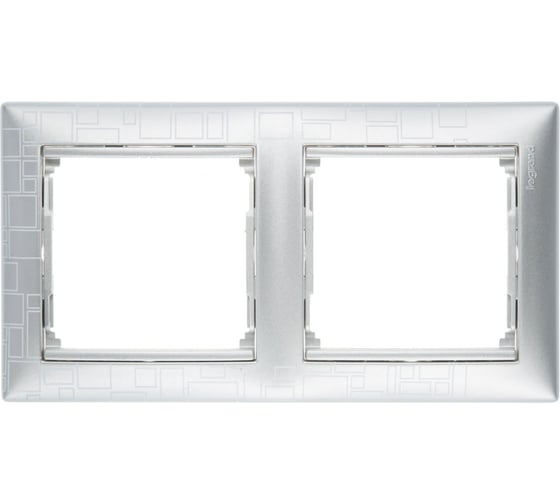Рамка Legrand Valena 2 поста, алюминий модерн 770342 1