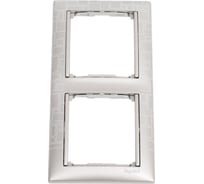Рамка Legrand Valena 2 поста, алюминий модерн 694357