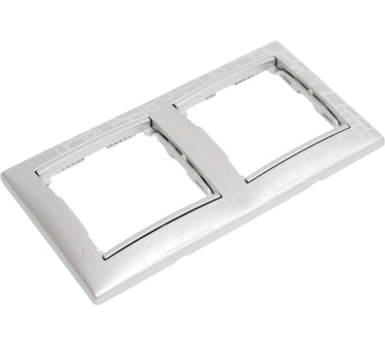 Рамка Legrand Valena 2 поста, алюминий модерн 694357