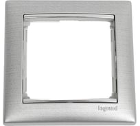 Рамка Legrand Valena 1 пост, алюминий матовый 770331