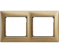 Рамка Legrand Valena 2 поста, матовое золото 770302