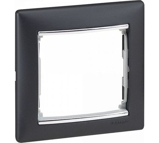 Рамка Legrand Valena 1 пост, ноктюрн/серебряный штрих 696738
