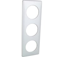 Рамка декоративная универсальная Legrand Celiane 3 поста, цвет алюминий сатин 066783