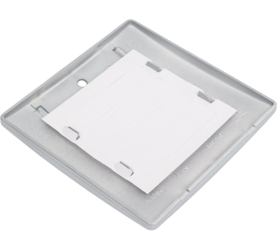 Рамка Legrand Etika 1 пост, с держателем для маркировки, алюминий 672556