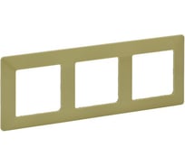 Рамка Legrand Valena LIFE Лайм 3 постовая универсальная 754083