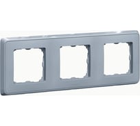 Рамка Legrand Cariva DIY 3 поста жемчужно-серый 695986