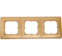 Рамка Legrand Cariva DIY 3 поста матовое золото 695983