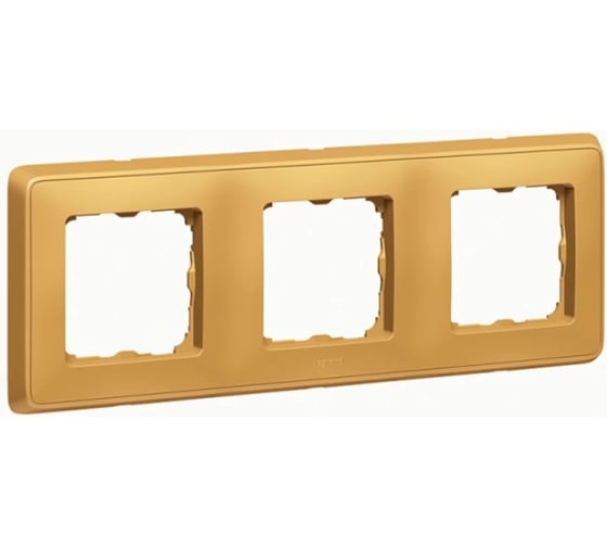 Рамка Legrand Cariva DIY 3 поста матовое золото 695983