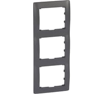 Рамка Legrand Galea Life 3 поста вертикальный монтаж Dark Bronze 771207