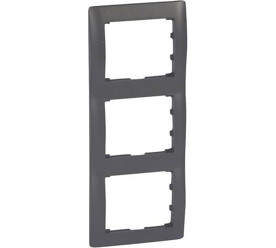 Рамка Legrand Galea Life 3 поста вертикальный монтаж Dark Bronze 771207