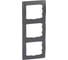 Рамка Legrand Galea Life 3 поста вертикальный монтаж Dark Bronze 771207 1
