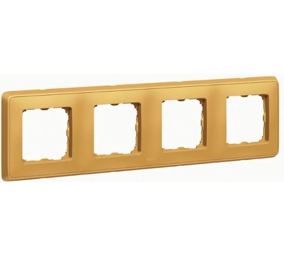Рамка Legrand Cariva DIY 4 поста матовое золото 695993 1