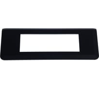 Рамка Legrand Программа Mosaic 6 модулей матовая черная 079056L