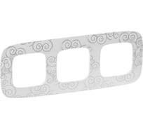 Рамка Legrand Valena ALLURE Нарцисс хром3постовая универсальная 754343