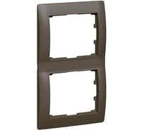 Рамка Legrand Galea Life 2 поста вертикальный монтаж Dark Bronze 771206