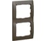 Рамка Legrand Galea Life 2 поста вертикальный монтаж Dark Bronze 771206 1
