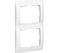 Рамка Legrand Galea Life 2 поста вертикальный монтаж White 771006
