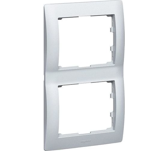 Рамка Legrand Galea Life 2 поста вертикальный монтаж Aluminium 771306