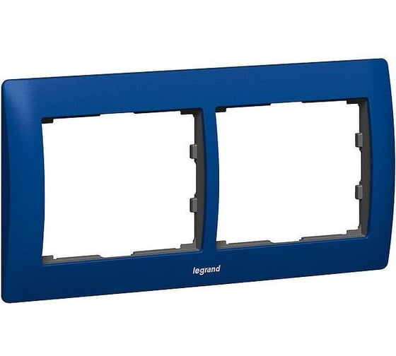 Рамка Legrand Galea Life 2 поста горизонтальный монтаж металлическая Magic Blue 771912