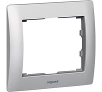 Рамка Legrand Galea Life 1 пост металлическая Brushed Aluminium 771951