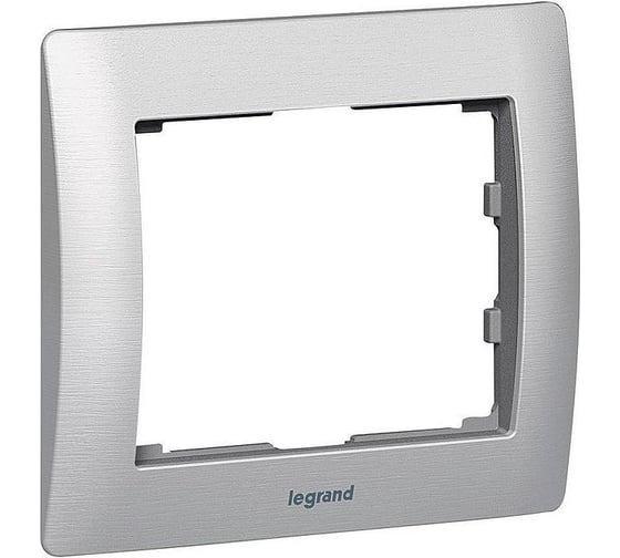 Рамка Legrand Galea Life 1 пост металлическая Brushed Aluminium 771951 1