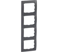 Рамка Legrand Galea Life 4 поста вертикальный монтаж Dark Bronze 771208