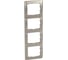Рамка Legrand Galea Life 4 поста вертикальный монтаж Titanium 771408 1