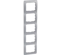 Рамка Legrand Galea Life 5 постов вертикальный монтаж Aluminium 771309