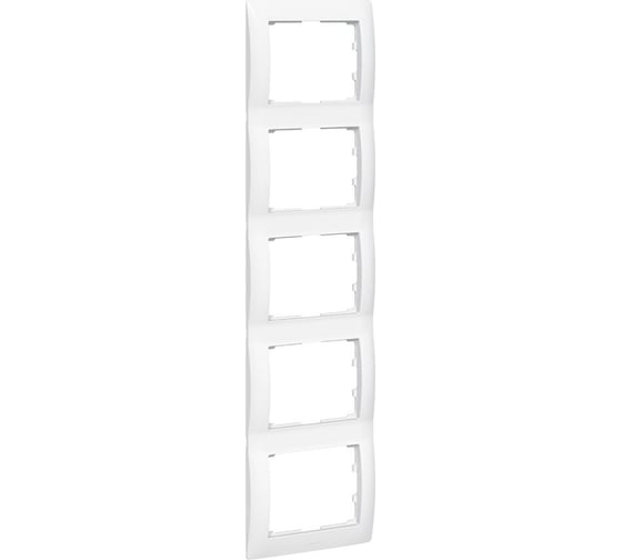 Рамка Legrand Galea Life 5 постов вертикальный монтаж White 771009