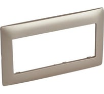 Рамка Legrand Galea Life для программируемых термостатов, системы домофона 2 поста серебристый (Titanium) 771930